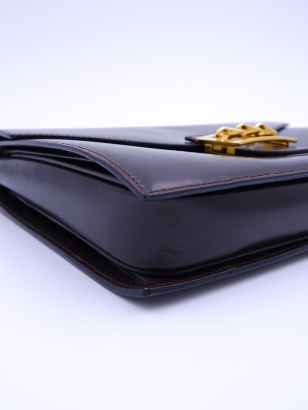 Celine Dark Chocolate Brown Equestrian Buckle Bag — 1970s–1980s - Picture 8 of 16